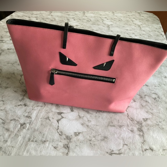 Fendi Handbags - Fendi pink monster tote!